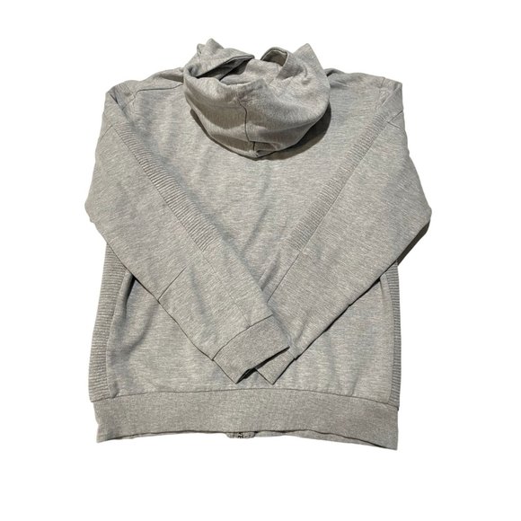 ZARA FULL ZIP GREY HOODED SWEATER SIZE LARGE WOMAN'S | N1 - Picture 6 of 7